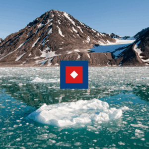 Paysage arctique du Spitzberg dans l’archipel du Svalbard